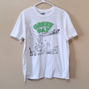 Green Day White Tshirt